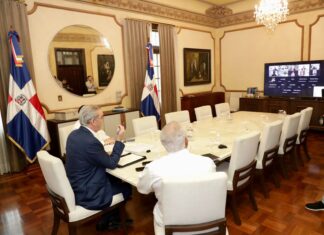 Presidente Abinader encabeza reunión virtual con 15 gobernadoras para pasar balance tras el paso del huracán Melissa